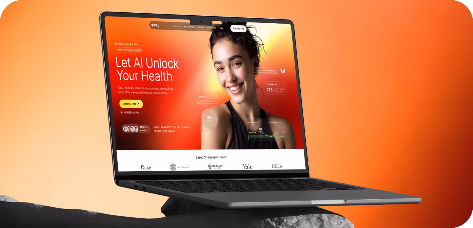 Piko Health product screens