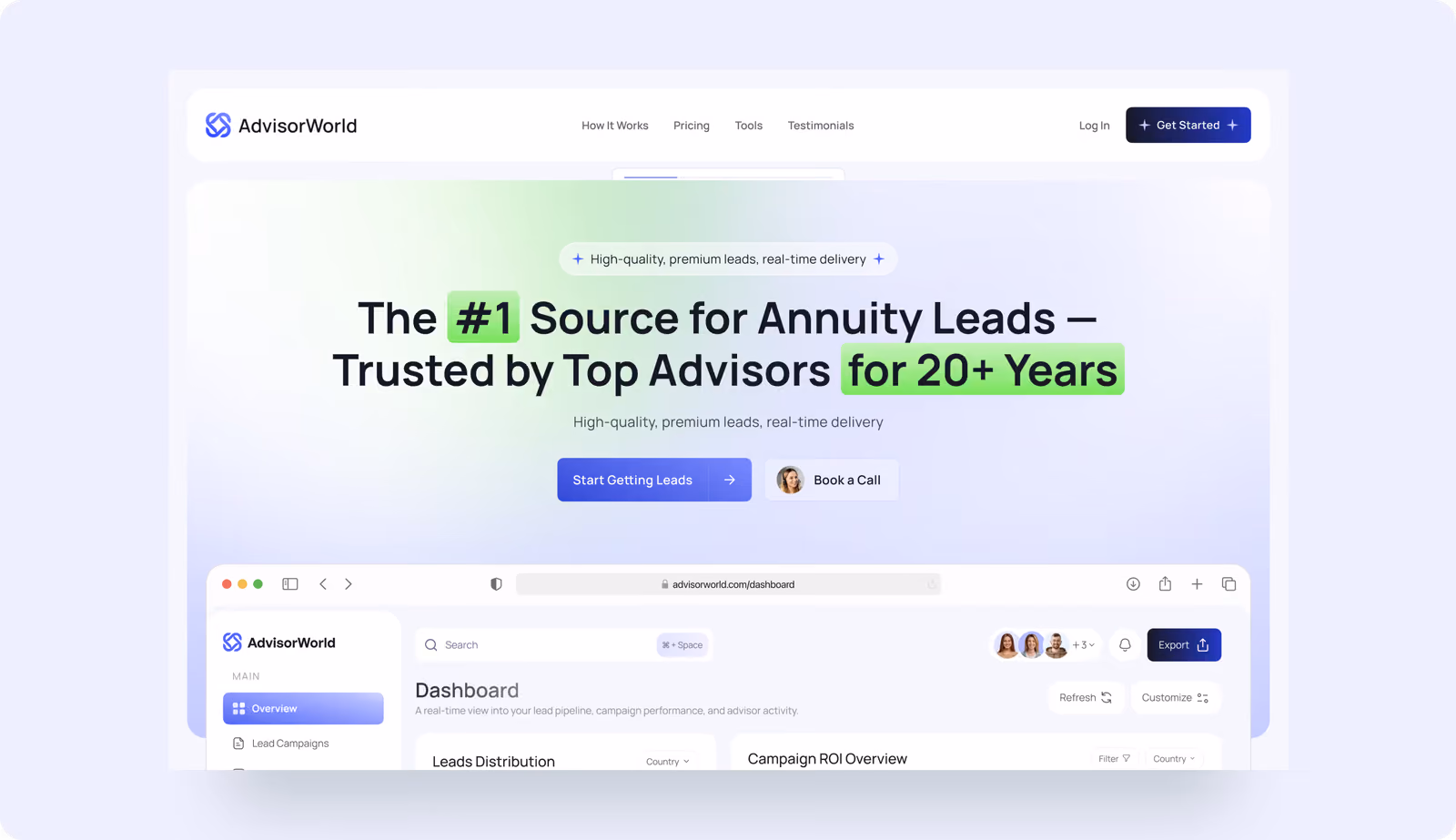 AdvisorWorld overview