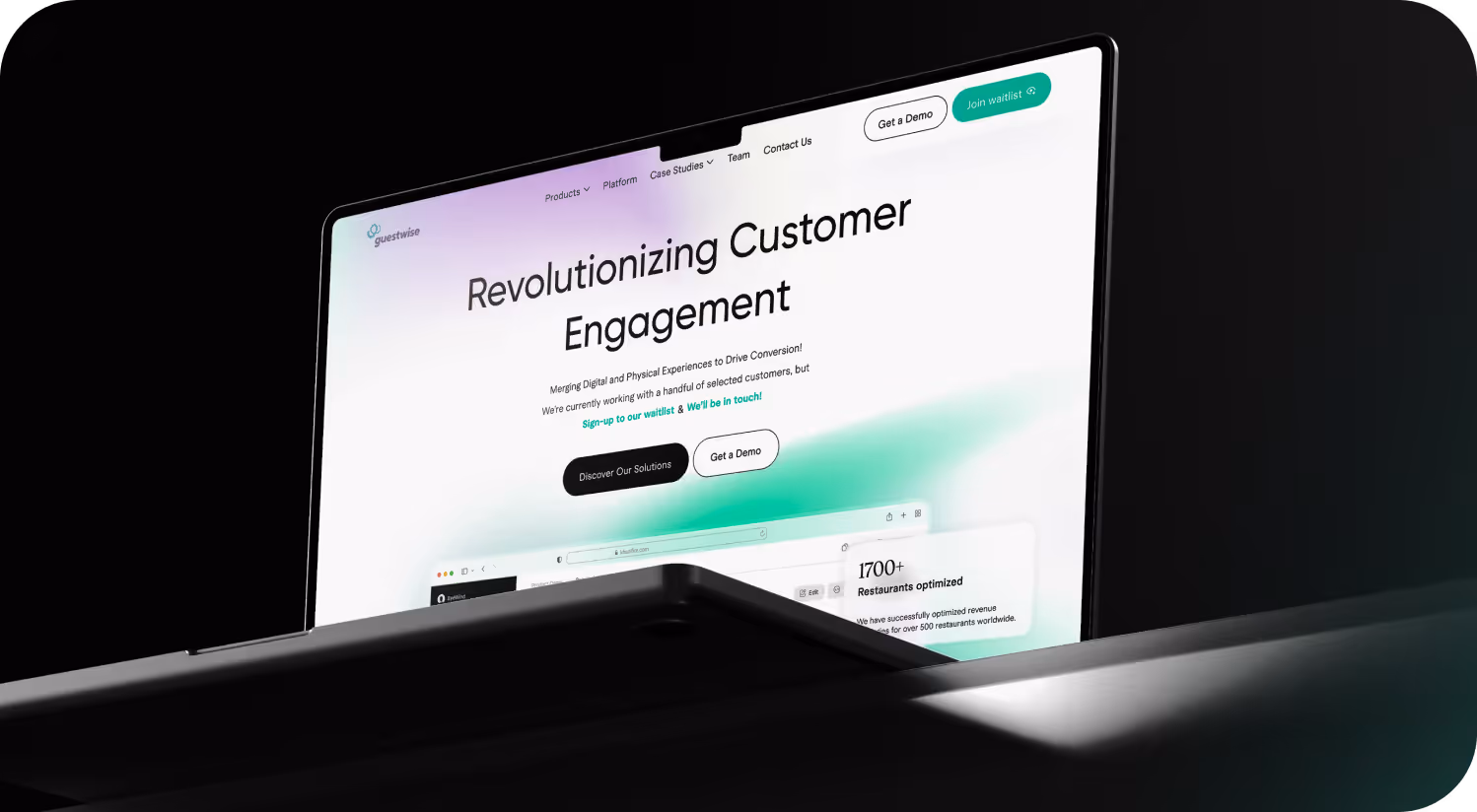 GuestWise product screens