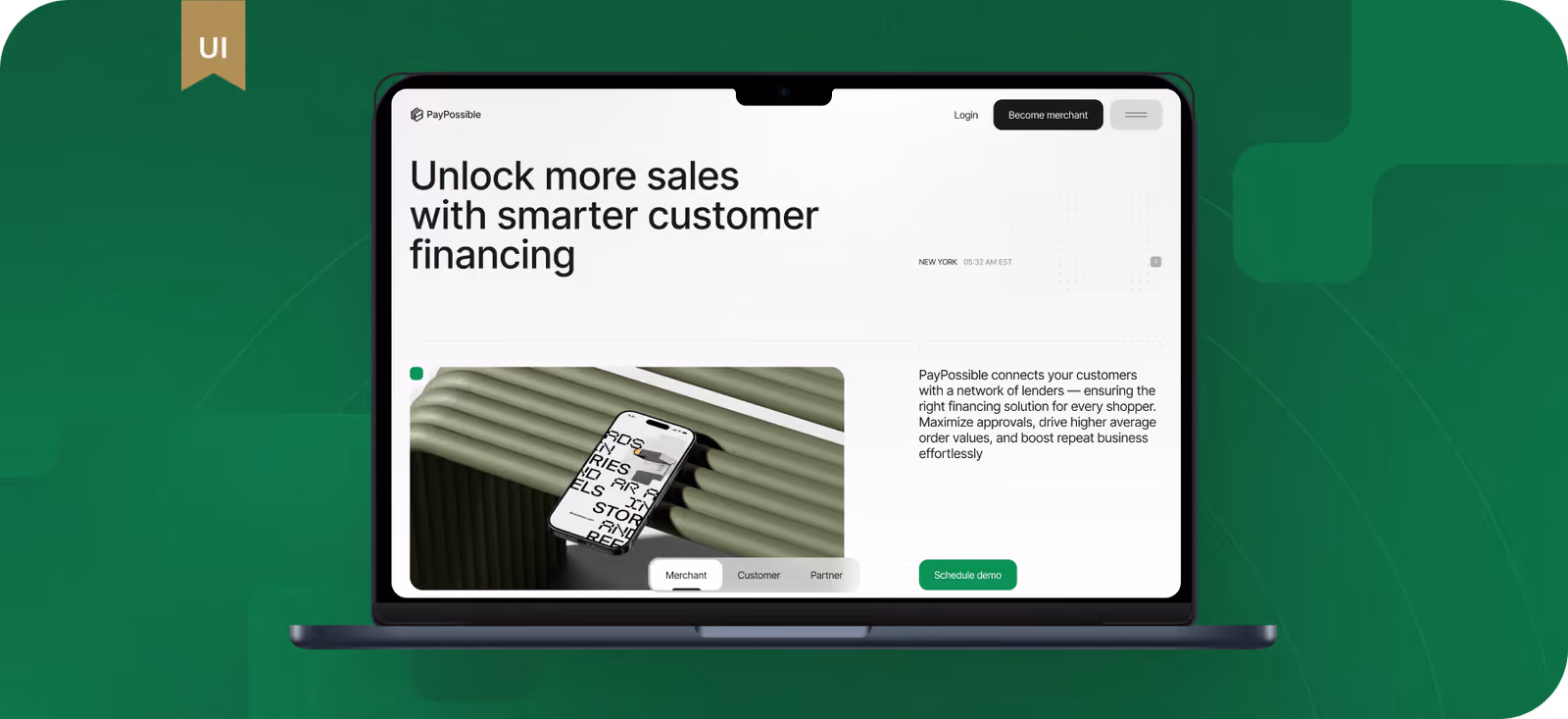 PayPossible product screens